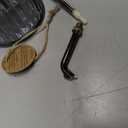 OFFIDIX Plant Mister plant water Spray Bottle, 6.3" Tall Vintage Style with Bronze Plastic Top Pump One Hand Glass Watering Can for Indoor Potted Plants Terrariums (Dark Gray)