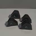 Professional Hair Clipper Combs Guides Set - 2.25'' to 3'' Size Range, Replacement GuardsCOMPATIBLE WITH WAHL Most Clippers/TrimmersMost Clippers/Trimmers,Grey(4 Pieces)