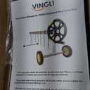 VINGLI Pool Cover Reel Set Pool Solar Cover Reel for Inground Swimming Pool, Aluminum Solar Swimming Inground Cover Blanket Reel (Upgrade) (14 Feet) (Classic)