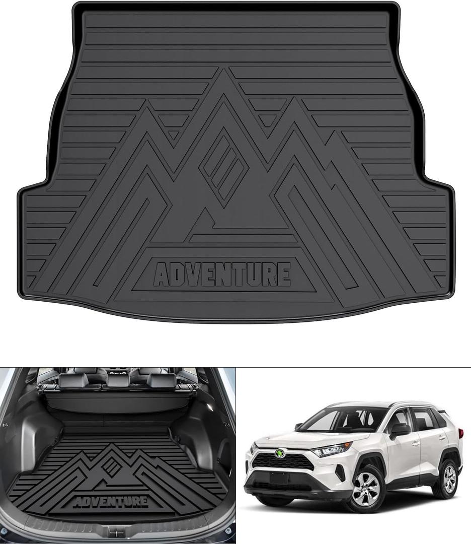 Rav4 Cargo Liner - Trunk Mat for Toyota RAV4 2019-2024 2025, All Weather Cargo Mat for rav4 Accessories, Heavy Duty (Fit for All Models)