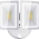 USTELLAR 100W 10000lm Floods Light Outdoor, Switch Controlled LED Security Lights with 4 Adjustable Heads, 5000K Daylight, IP65 Waterproof, Bright Exterior LED Flood Light Hardwired Yard-White