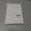 ZJDECOR Buffalo Plaid Kitchen Curtains 24 Inches Length,White Crinkled Not-See-Through Sheer Tier Cafe Curtains,Farmhouse Window Treatment for Living Room Kitchen,Rod Pocket,26" Wx24 L(Pack of 2)