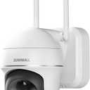 ZUMIMALL 2K Security Cameras Wireless Outdoor, Battery Powered Cameras for Home Security with 360 View, Color Night Vision, 2-Way Talk, AI Motion Alert, Siren, CloudEdge App Supported (White-3MP Battery)