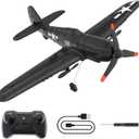 XOS Brushless Stunt RC Drone Plane Airplane Glider for Adults Remote Control Electric Aerobatic RTF Fighter Jet Aircraft with Colorful Light, EPP Hobby Airplane for Beginners Kids, Boys Gifts