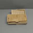 Wooden Hamster Hideout Hamster Wood House with Ladder Hides Platform Decor Detachable Small Animals Cage Accessories for Rat Gerbils and Other Small Pets