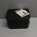 Rat Station Box with 1 Key, Complete Rodent Solution Keeps Rats Away, Pet & Child-Safe, Lock & Key, Reusable & Long-Lasting, Indoor & Outdoor, 2 Pack (Black)