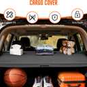 Cargo Cover Compatible with Kia Sportage 2023-2025 2026 Accessories Leather Retractable Trunk Cover Luggage Cover Trunk Storage Privacy Protection Luggage Shade Shield