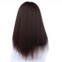 VIORED Wig Hair Replacement Wigs Synthetic Hair Wigs For African American Women Natural Black 18-22 Inch Afro Wig Hair Piece (Color : C, Size : 22inches)