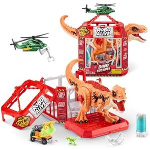 Robo Alive Dino Escape, Robotic Light Up, Vehicles with Firing Weapons, Storable, Giftable, Ages 3+ by ZURU