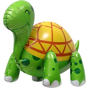 4D Walking Turtle Balloon Animal foil Balloon, Creative Inflatable Turtle, Baby Shower, Birthday Party Decoration Supplies