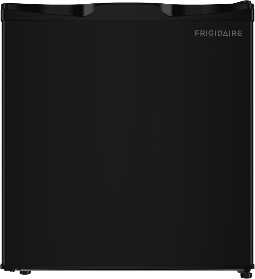 Frigidaire EFR115 Mini Refrigerator - Energy Saving - CFC Free - Slide Out Shelves - Ideal for for Dorm, Office, RV, Garage, Apartment - 1.6 Cubic Feet, Black, 1.7 Cu. Ft.