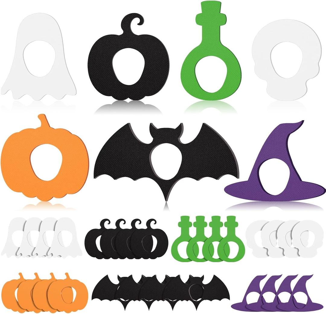 Geiserailie 28 Pack Halloween Adhesive Patches Compatible with Dexcom G7, CGM Patches, Colorful and Cute Design, Tape Stickers, Sensor Covers, Waterproof and Sweat-Proof, Flexible and Breathable