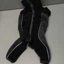 Fleece Dog Coat for Small Medium Dog,Pullover Pajamas Jumpsuit Bodysuit Puppy Coats with Legs, Pet Windproof Warm Cold Weather Jacket Full Body Vest Cozy Snowsuit Outfit Clothes (Black, M)