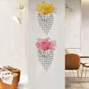 2 Pack Metal Flower Vase for Wall Crystal Vase Decor Hanging Decoration Floral Holder for Home Office Living Room Bedroom Bathroom (Silver)