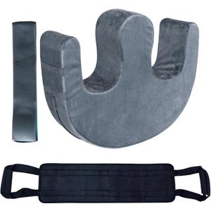 Bedridden Patient Turning Device with Fixing Strap and Transfer Nursing Sling Lift Belt Set Multifunctional Bedroll Turning Pillow Bed Rest Leg Elderly Nursing Products Patient Lift Aid, Grey