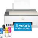 HP Smart-Tank 5000 Wireless All-in-One Ink-Tank Printer with up to 2 years of ink included, mobile print, scan, copy, white, 17.11" x 14.23" x 6.19"
