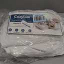 CozyLux California King Comforter Set with Sheets 7 Pieces, White Seersucker Bed in a Bag Cal King Luxury Soft Bedding Sets with Down Alternative Comforter, Sheets, Pillowcases & Shams for All Season