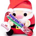 Snackles Christmas Santa Claus & Mentos 14 Inch Plush by ZURU, Ultra Soft Plush, Collectible Plush with Real Licensed Brands, Stuffed Animal, Giftable, Holiday