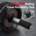 VINSGUIR Ab Roller Wheel, Abs & Core Workout Equipment for Home Gym with Knee Pad Accessories, Abdominal Wheel for Full-body Strength Training