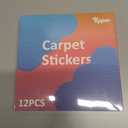 [12 Pack] Rug Pad Gripper, Double Sided Non-Slip Rug Pads Rug Tape Stickers Washable Area Rug Pad Carpet Tape Corner Side Gripper for Hardwood Floors and Tile