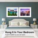 BAISITE Diamond Art Kits for Adults Beginners,2 Pack Round 5D Paint with Diamonds Pictures Full Drill Cross Stitch Home Wall Decor DIY Crafts Kits(12x16 Inches) BSTDPK809-810