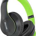 Wireless Bluetooth Headphones Over Ear 65H Playtime HiFi Stereo Headset with Microphone and 6EQ Modes Foldable Bluetooth V5.3 Headphones for Travel Smartphone Computer Laptop (Green)