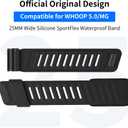 Silicone SportFlex Bands Compatible with WHOOP 5.0/MG Band for Men Women - Soft, Breathable & Comfortable, Adjustable Waterproof Replacement Wristbands Straps- Not Compatible with Gen 4