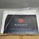 Twin Size Mattress Pad - Ultra Soft Rayon Derived from Bamboo Plush Breathable Mattress Topper Up to 18 inch Deep - Premium Mattress Pad - 39x75 inches