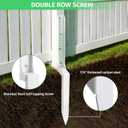 Fence Post Repair Stakes Kit, White, 4-Pack