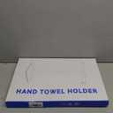 RUACQ T-Shape Hand Towel Holder Stand, 12inch Weighted Base Towel Rack, Countertop Towel Holder for Bathroom, 304 Stainless Steel, Heavy Duty (Matte Black)