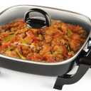 Toastmaster 12" Nonstick Electric Skillet - Deep Skillet Appliance with Glass Lid - Multipurpose Kitchen Cookware for Breakfast & More