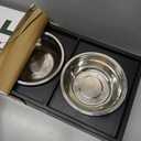 Joytale Elevated Dog Bowls for Large Breeds, Heavy Duty 9 Adjustable Height from 9" to 17.5" Metal Stand Anti-Slip, Non Spill Raised Food & Water Station with 2 Stainless Steel Food Bowls, Black