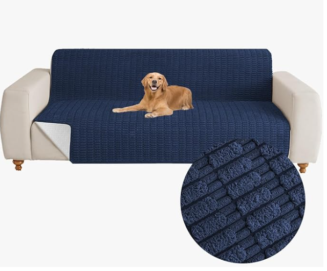 Muamar Dog Bed Cover Sofa Protector,Anti Slip Waterproof Sofa Covers for Living Room Couch Covers,Sofa Mat,Seat Cover, Dog Mat,Pet Pad for Furniture 1 Piece (60x82 inch, Dark Blue)