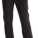 Womens French Terry Pants, Pocket Lounge Pants for Women, Lighter-Than-Fleece Loungewear, M, Black