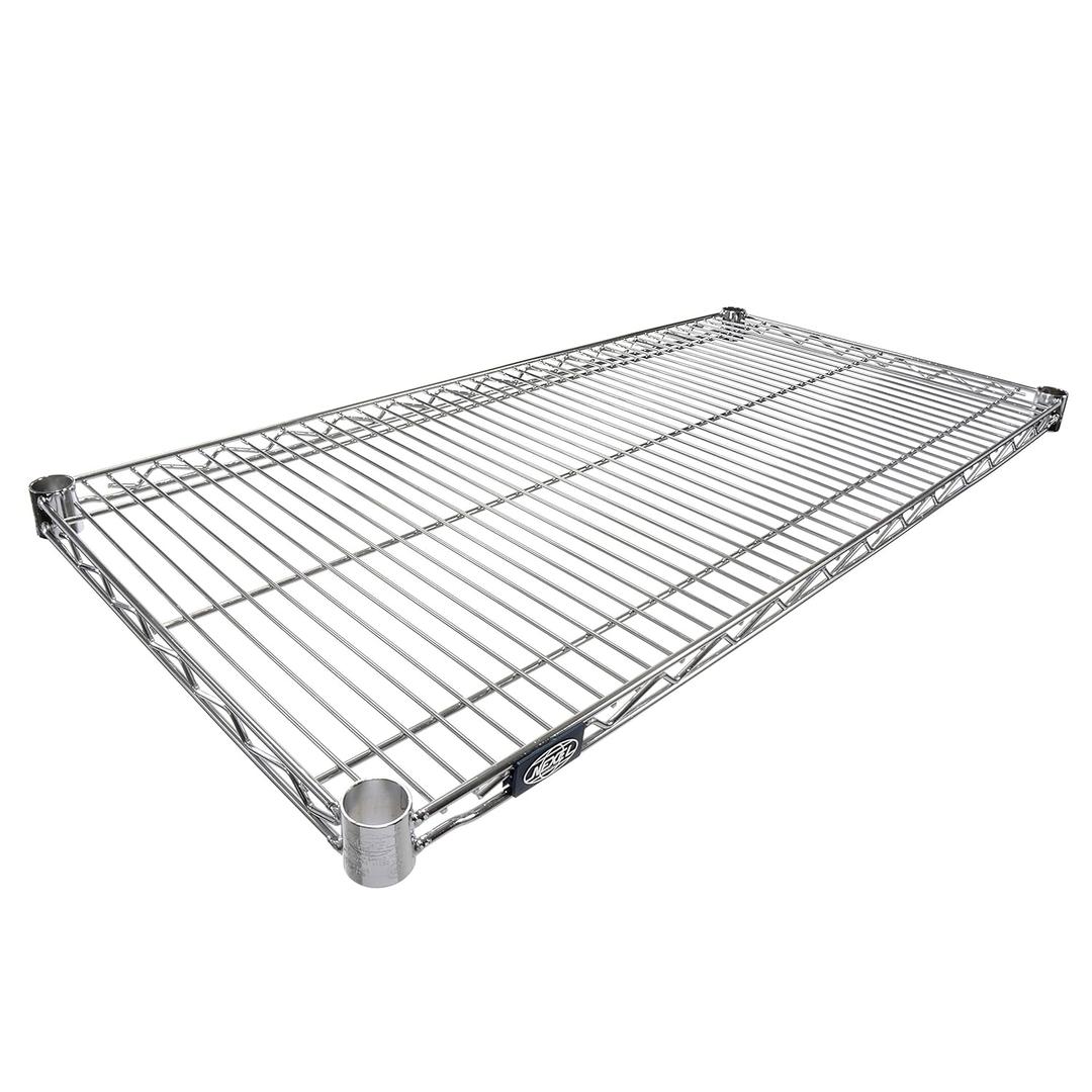 Nexel Additional Wire Shelf for Wire Shelving Units, 600-800 lb Capacity, 18"W x 36"L, Chrome Finish