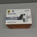 2K Security Cameras Wireless Outdoor, 5G WiFi Cameras for Home Security, 360 PTZ Solar/Battery Powered Outside Cam, 2 Way Talk, Color Night Vision, AI Human Detection for Porch/Garage/Yard (1Pack)