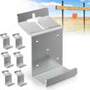 6 PCS T Post Bracket,T Post Target Hanger for AR500 Steel Targets,Vertical T Post Mounting Bracket, T Post Camera Mount,Steel Target Hangers for 2X4 Wood Board Outdoor Shooting