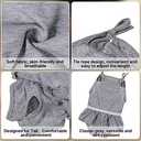 3 Pieces Reusable Dog Diapers Female Dog Period Diapers Washable Puppy Sanitary Panties with Adjustable Suspender Pet Underwear Jumpsuits for Female Doggy Doggie Puppy(S)