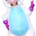 Gootus Inflatable Unicorn Costume for Adult - Funny Halloween Inflatable Costumes for Men Women, Blow Up Costume for Halloween Party Cosplay, One Size
