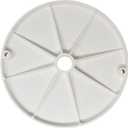 JSP Manufacturing 8.5"" Round Skimmer Deck Lid Cover Replacement for Hayward Swimming Pool SPX1084 (1, White), PP-LID-SPX1084