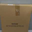 MAONAME Wood Display Risers Decorative Tray, Farmhouse Pedestal Stand for Display Home Decor, Vintage White Beaded Wooden Tray for Kitchen Counter, Short and Tall Footed