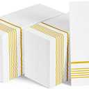 400 Pack Paper Dinner Napkins, Absorbent Paper Napkins, Premium Quality Guest Towels, 2-Ply Disposable Hand Towels for Thanksgiving, Kitchen, Events, Parties or Events