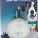 Nite Ize SpotLit XL Rechargeable Collar Light - Carabiner Keychain Clip with LED Light - Clip Color-Changing Light for Dog Collars - Disc-O Select