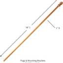 Evergreen Flag 56" Solid Wood Pole for 3x5 American Estate Flag with Pole Sleeve | Weatherproof Outdoor Single Flag Holder Tangle Free Clip | Residential or Commercial
