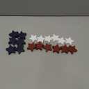 Amyhill 18 Pcs 4th of July Decorations Wooden Star, Americana Memorial Day Table Centerpiece Red White Blue Independence Patriotic Bowl Fillers Labor Day Decor for Home Tiered Tray Rustic Farmhouse