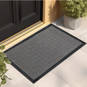 Mibao Front Door Mat, Heavy Duty Durable Welcome Mat for Outdoor Indoor, Dirt Trapper Waterproof Super Absorbent Door Mat for Entryway Outside Patio Porch, 72" x 46", Light Grey