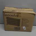 SpaceAid Spice Rack Organizer with 28 Spice Jars, 386 Spice Labels, Chalk Marker and Funnel Set for Cabinet, Countertop, Pantry, Cupboard or Door & Wall Mount - 28 Jars, 13.4" W  10.8" H, Black