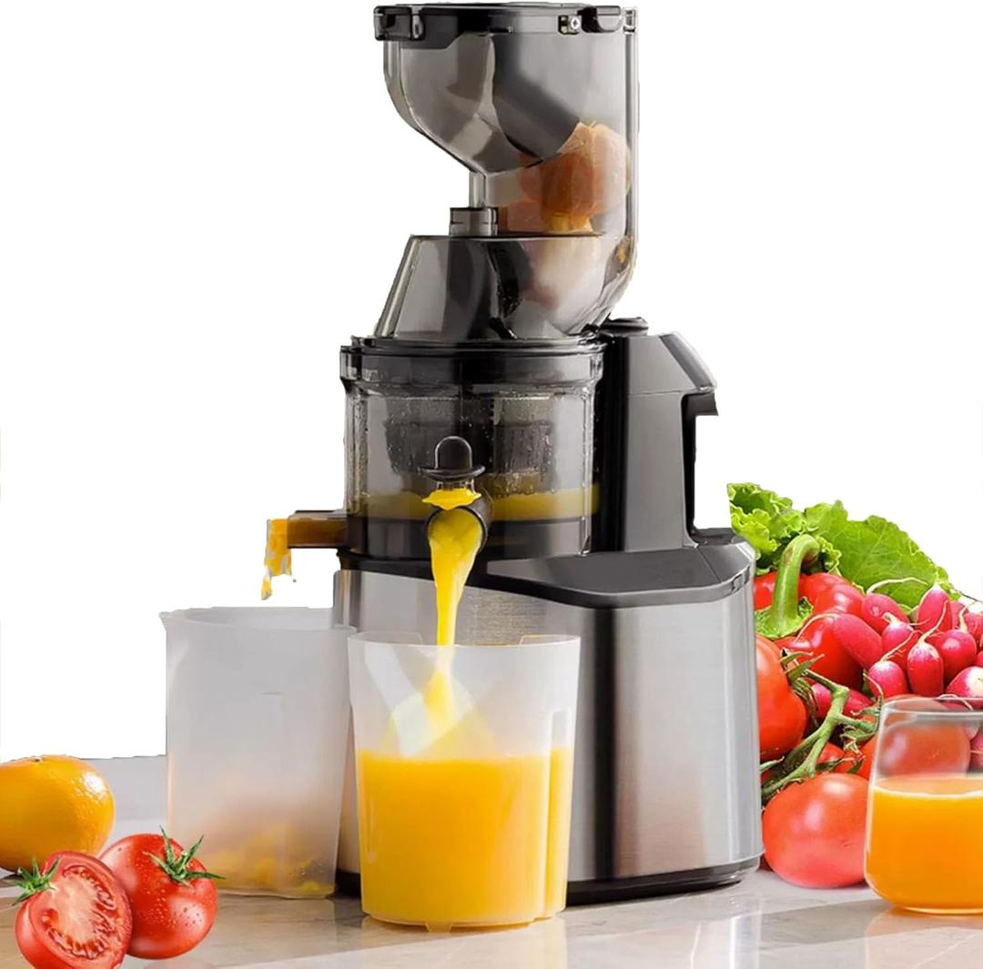 Juicer Machines, Whole Slow Juicer Extractor Orange Citrus Juicer Machine,350W Centrifugal Juicer Extractor with Wide Mouth 3.15 Feed Chute