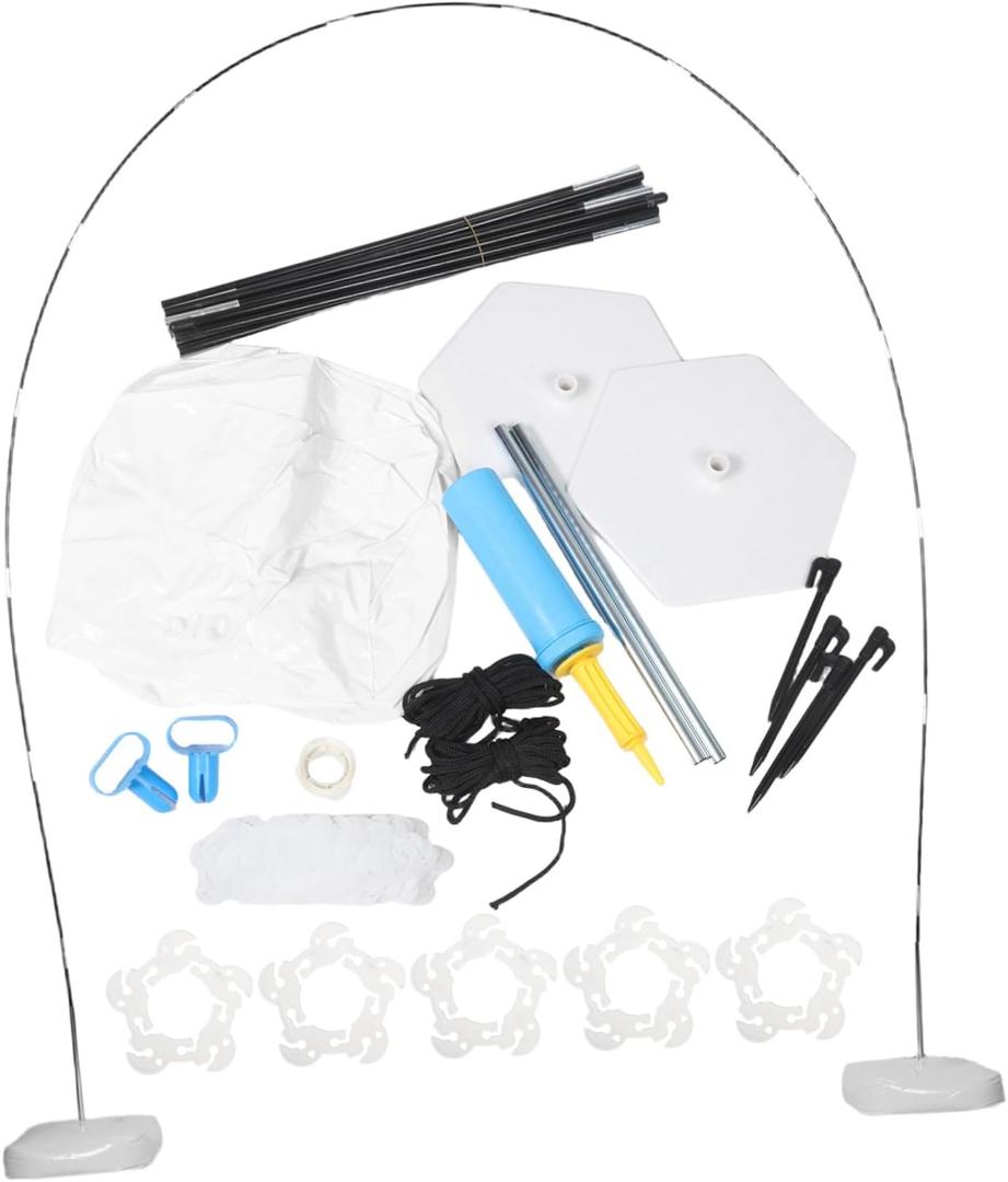 ARTIBETTER 1 Set Section Arch Backdrop Stand with Heavy Duty Water Base Easy Assembly for Birthday Party and Wedding Decor Robust and Stable Balloon Arch Holder