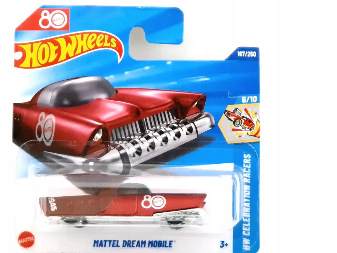 Hot Wheels MATTEL DREAM MOBILE 80th Anniversary HW CELEBRATION RACERS + 
HOT WHEELS CUPRA E-RACER 4/10 72/250 (SZARY)
 